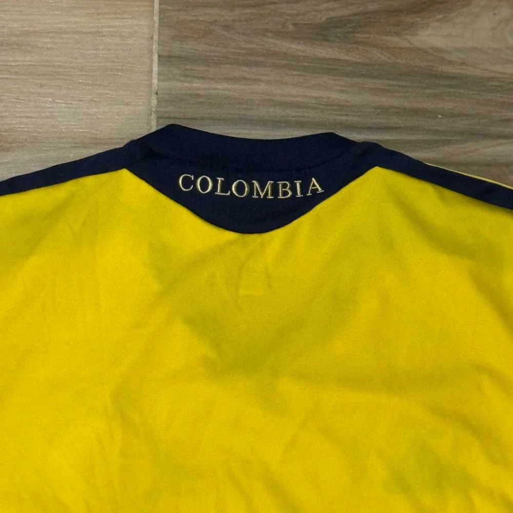 Adidas Colombia National Team 2014 Home Soccer Jersey Yellow FCF Climacool L